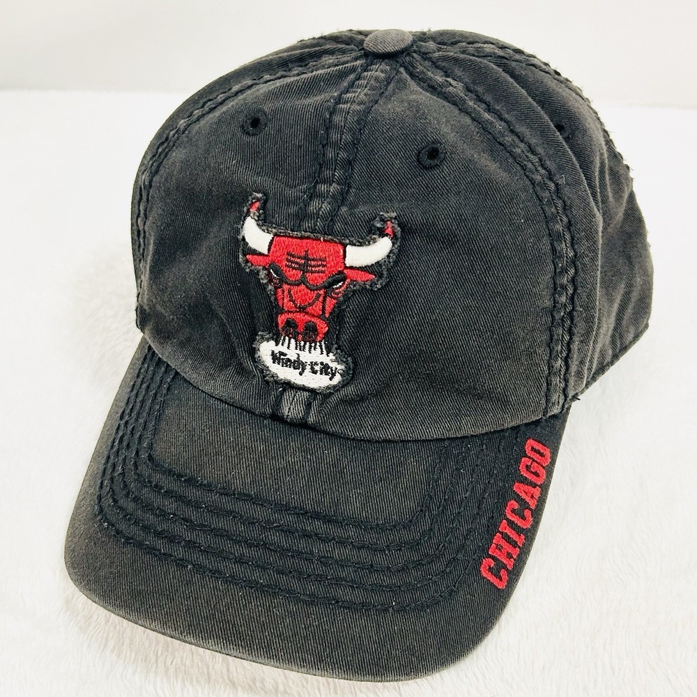 '47 Brand Chicago Bulls Windy City Franchise‎ Fitted Hat Cap Large Black NBA